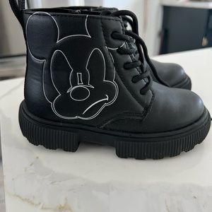 Zara Toddler Boys Disney Mickey Combat Boots